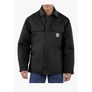 Carhartt Men's Black Traditional Coat/Arctic-Quilt Lined C003-BLK Size L Tall